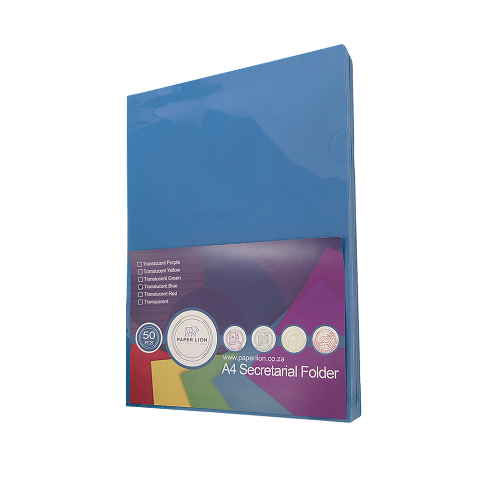 L-Sharp PVC Secretarial Folder - Pack of 50