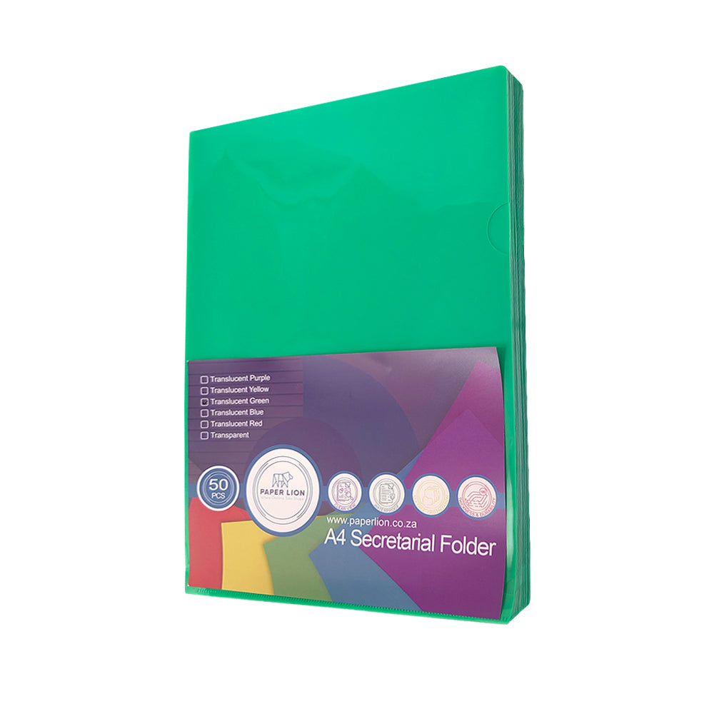 L-Sharp PVC Secretarial Folder - Pack of 50