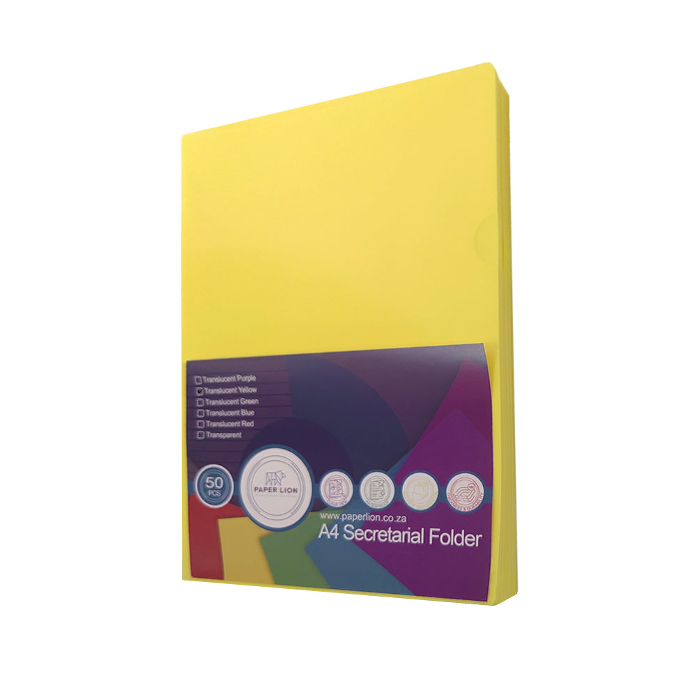 L-Sharp PVC Secretarial Folder - Pack of 50