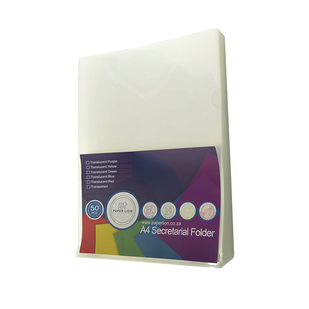 L-Sharp PVC Secretarial Folder - Pack of 50