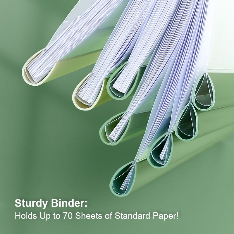 10 pcs A4 Slide Drop Grip Binder Cover Gradient Colour Collection