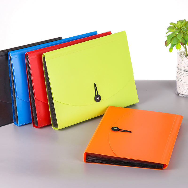 Vibrant Color 12-Divider Expanding Accordion File
