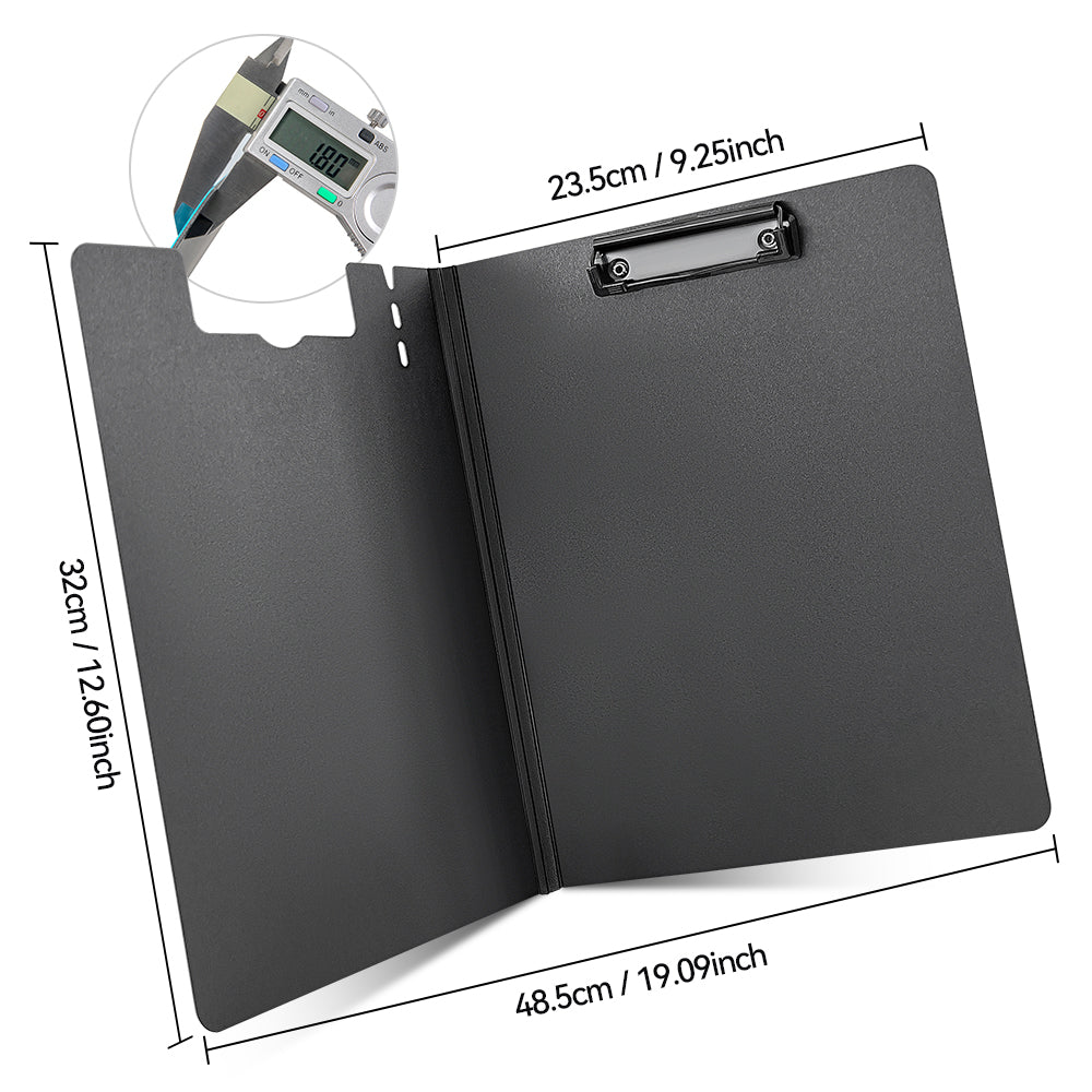 2 pcs Metallic Striped Texture Clipboards for A4 Paper - Vertical