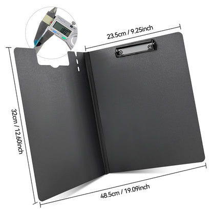 2 pcs Metallic Striped Texture Clipboards for A4 Paper - Vertical