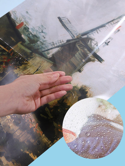 4K paper size Hard Plastic Cover Artwork/Portfolio Organizing Folder with Handle