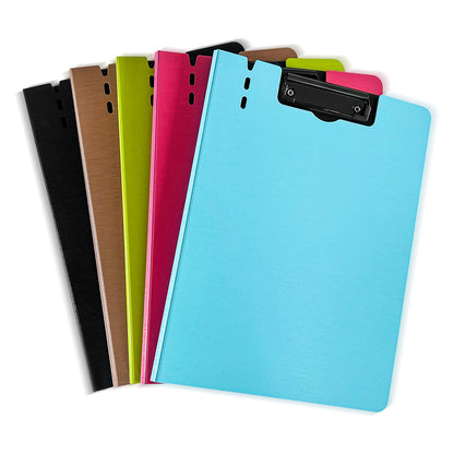 2 pcs Metallic Striped Texture Clipboards for A4 Paper - Vertical