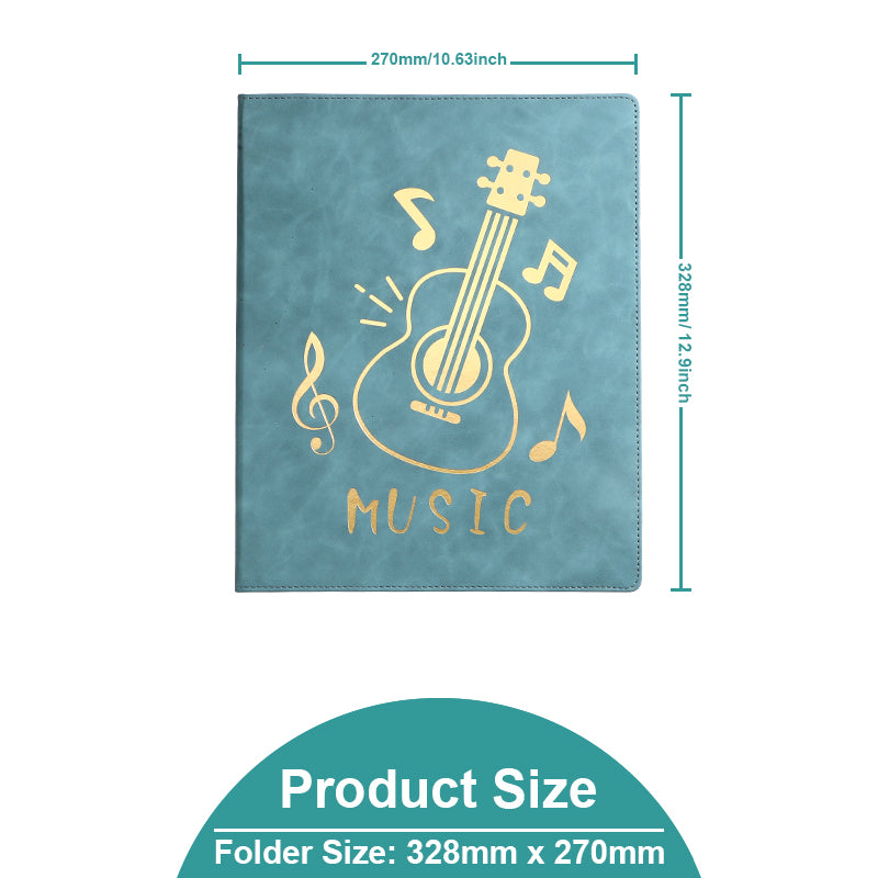 Paper Lion A4 PU Leather Cover Easy Edit Music Score Folder & Sleeve Pocket