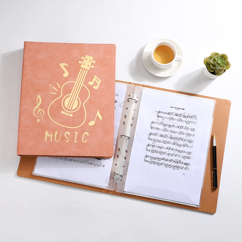 Paper Lion A4 PU Leather Cover Easy Edit Music Score Folder & Sleeve Pocket