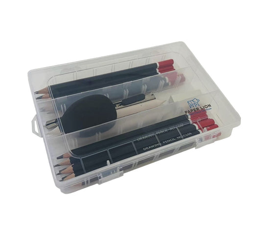 21-Piece Sketching Pencil Set with Blending Stumps, Eraser & Knife
