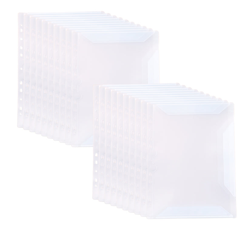 A4 Music Score Folder with 4 Ring Stainless Steel Binders & Sleeve Pockets