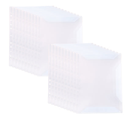 A4 Music Score Folder with 4 Ring Stainless Steel Binders & Sleeve Pockets