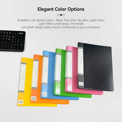 40 Pockets A4 Size Files with Plastic Hard Cover - Set of 2