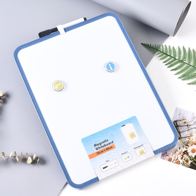 30x40cm Magnetic Whiteboard includes 1 Pen with Dry Eraser, 2 Magnets