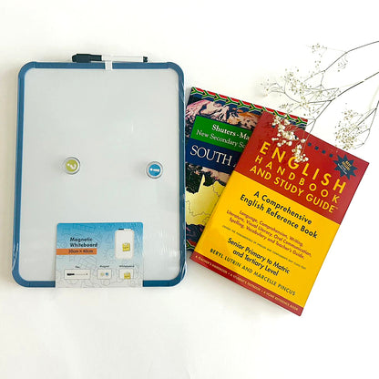 30x40cm Magnetic Whiteboard includes 1 Pen with Dry Eraser, 2 Magnets