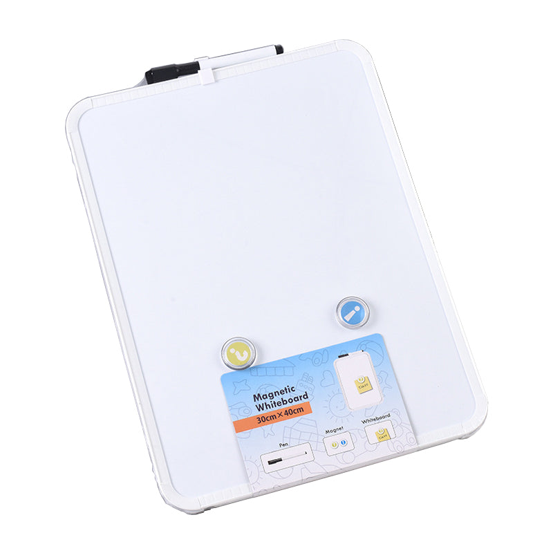 30x40cm Magnetic Whiteboard includes 1 Pen with Dry Eraser, 2 Magnets