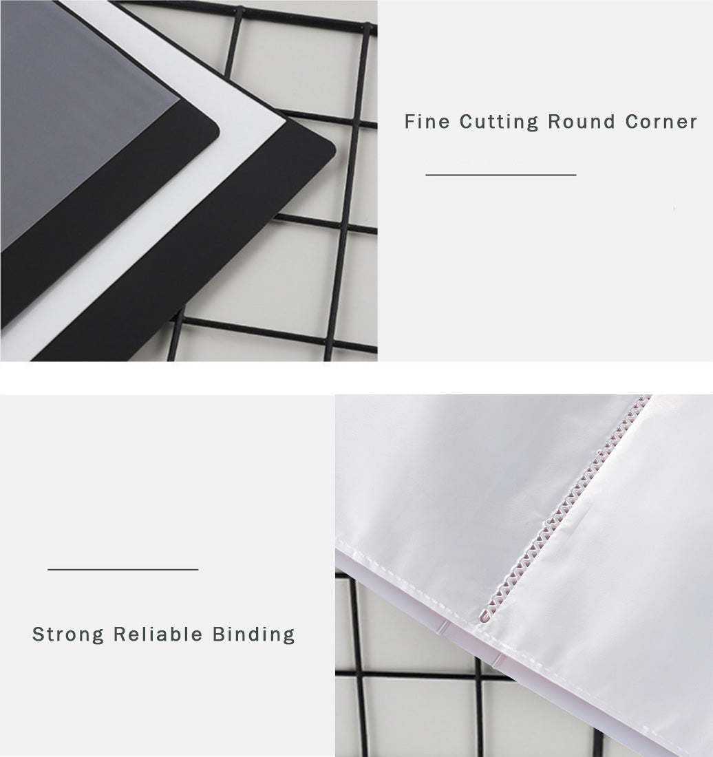 A3 Size 30 Pockets Files with Plastic Hard Cover for A3 Documents Set of 2