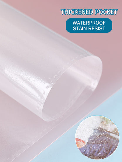A3 Size 40 Pockets Files with Plastic Hard Cover for A3 Artwork/Documents