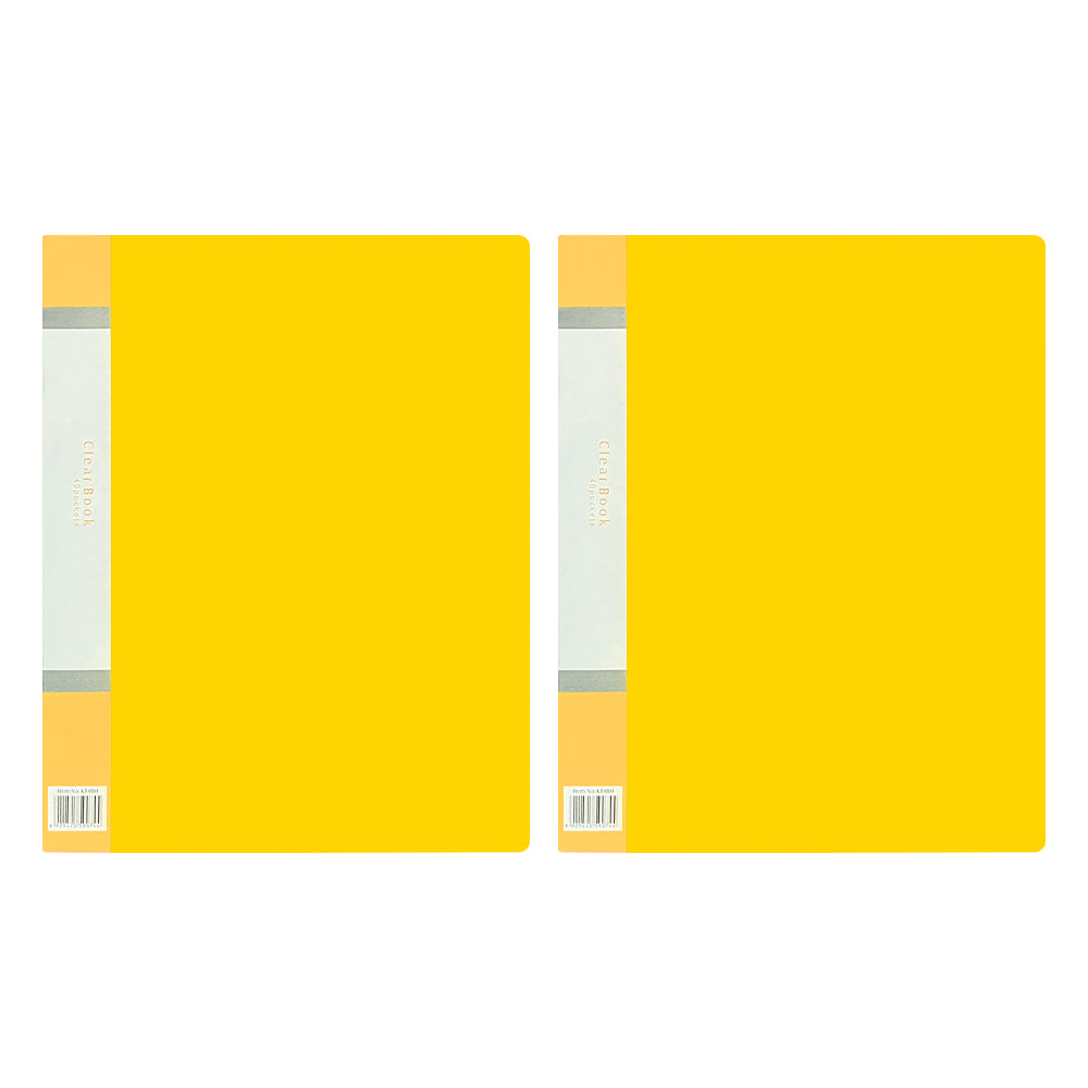 40 Pockets A4 Size Files with Plastic Hard Cover - Set of 2