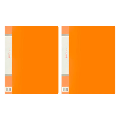 80 Pockets A4 Size Files with Plastic Hard Cover - Set of 2