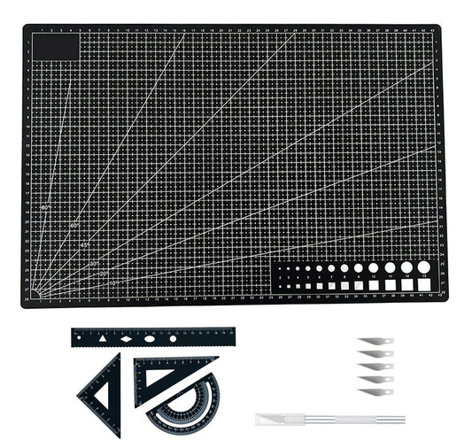 A3 Self-Healing Cutting Mat with with Metal Rulers and Craft Knife
