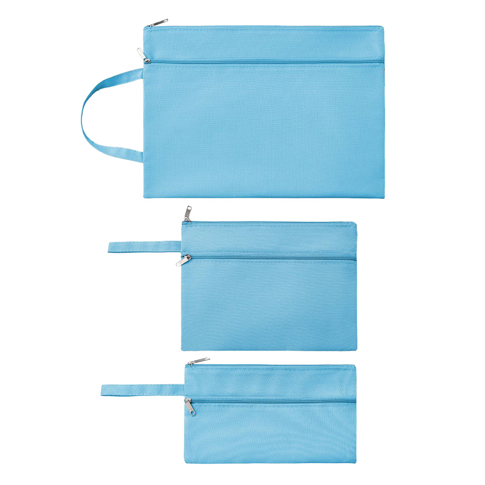 Double Layer Oxford Fabric Waterproof Tote Bag - 3 Bags Set A4+A5+A6 Size