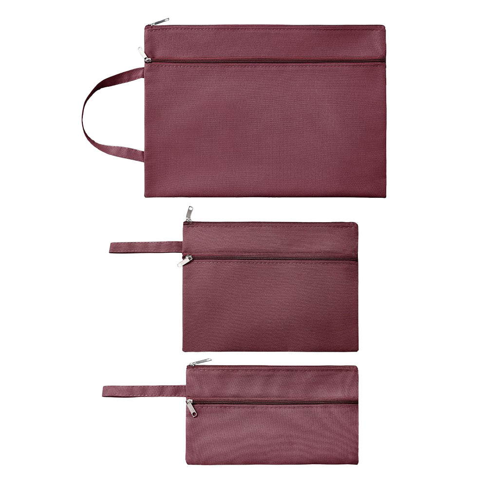 Double Layer Oxford Fabric Waterproof Tote Bag - 3 Bags Set A4+A5+A6 Size