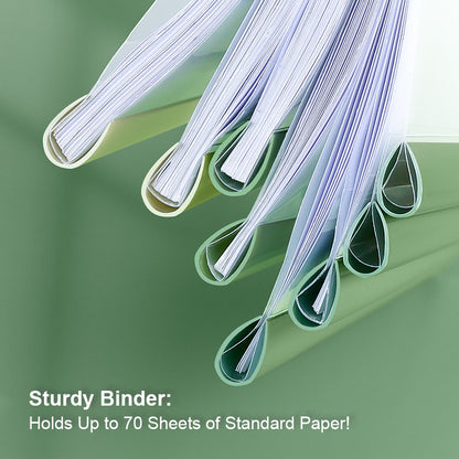 10 pcs A4 Slide Drop Grip Binder Cover Gradient Colour Collection