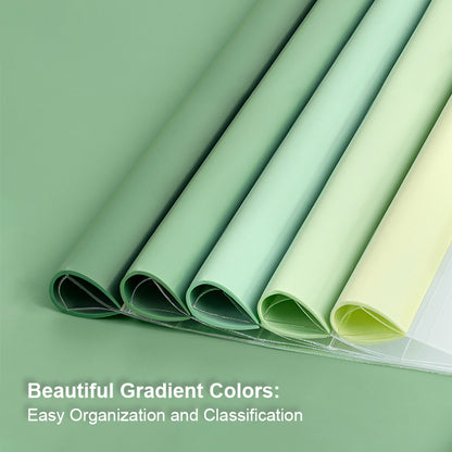 10 pcs A4 Slide Drop Grip Binder Cover Gradient Colour Collection