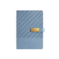 Paper Lion PU Leather Hard Cover A5 Notebook - Diagonal Stripe Pattern