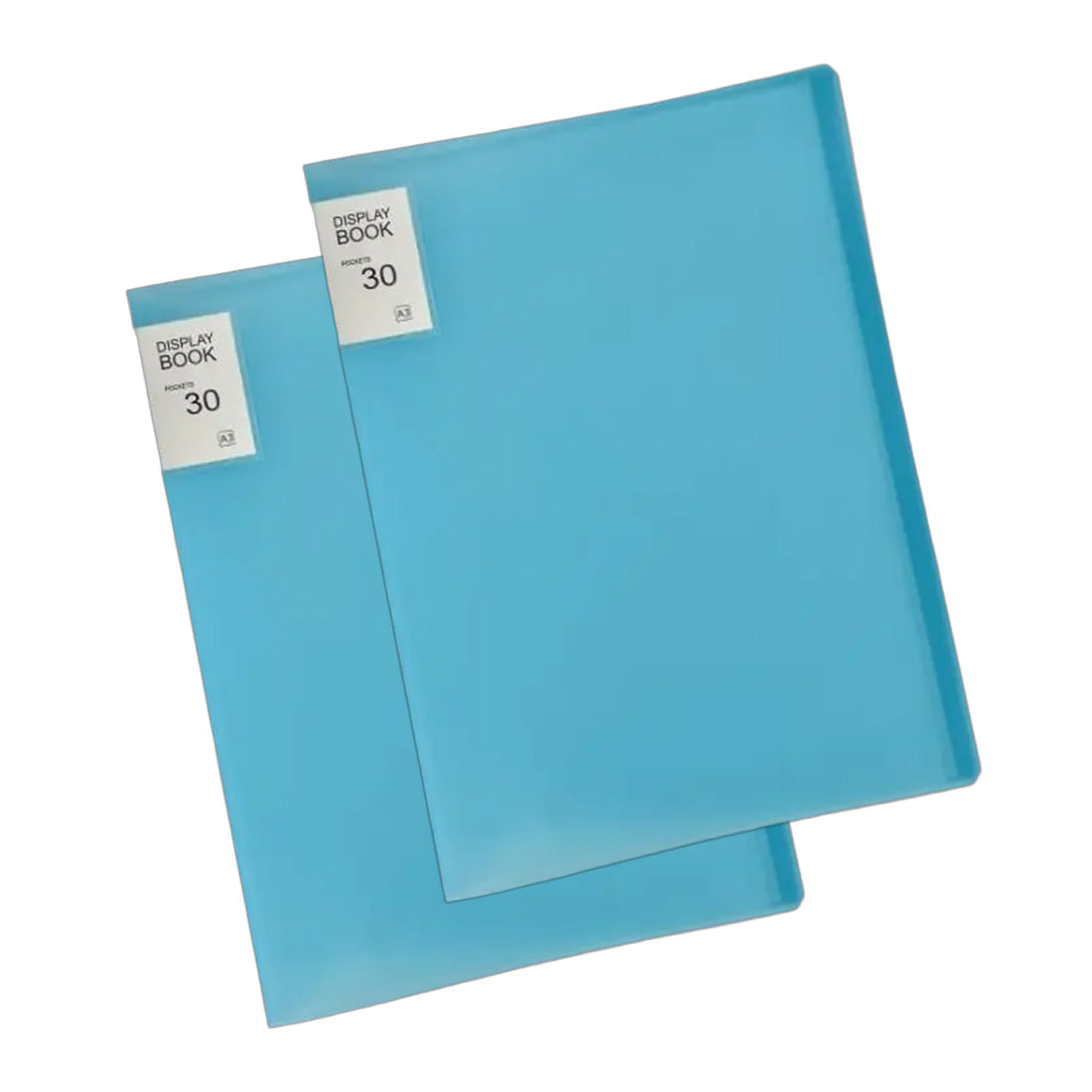 A3 Size 30 Pockets Files with Plastic Hard Cover for A3 Documents Set of 2