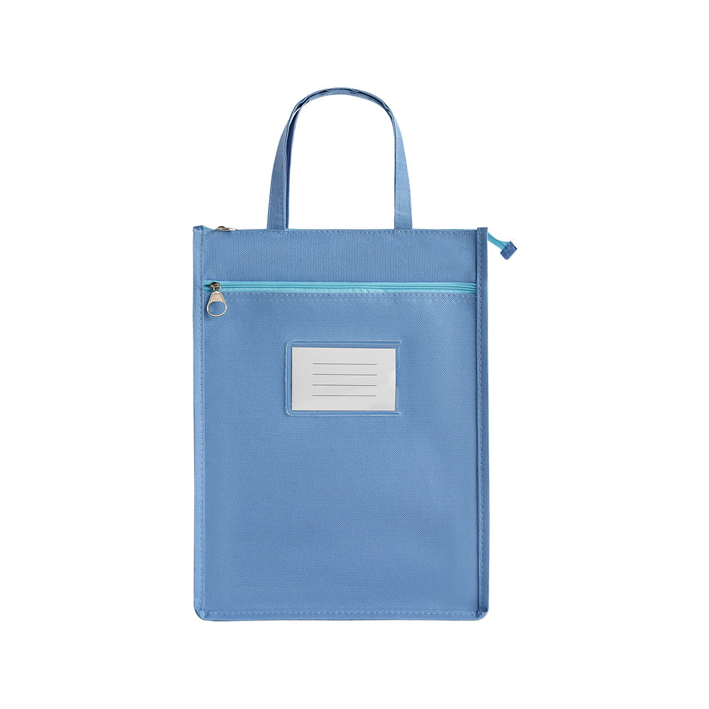 A4 Double Layer Canvas Waterproof Tote Bag with Handles