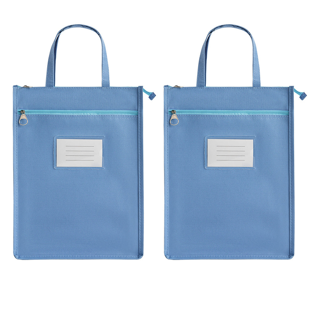 A4 Double Layer Canvas Waterproof Tote Bag with Handles