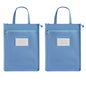 A4 Double Layer Canvas Waterproof Tote Bag with Handles