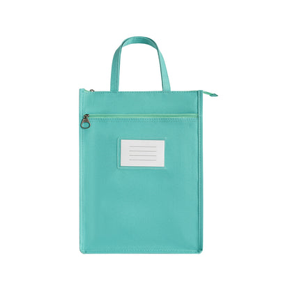 A4 Double Layer Canvas Waterproof Tote Bag with Handles
