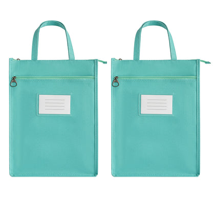 A4 Double Layer Canvas Waterproof Tote Bag with Handles