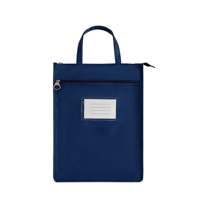 A4 Double Layer Canvas Waterproof Tote Bag with Handles