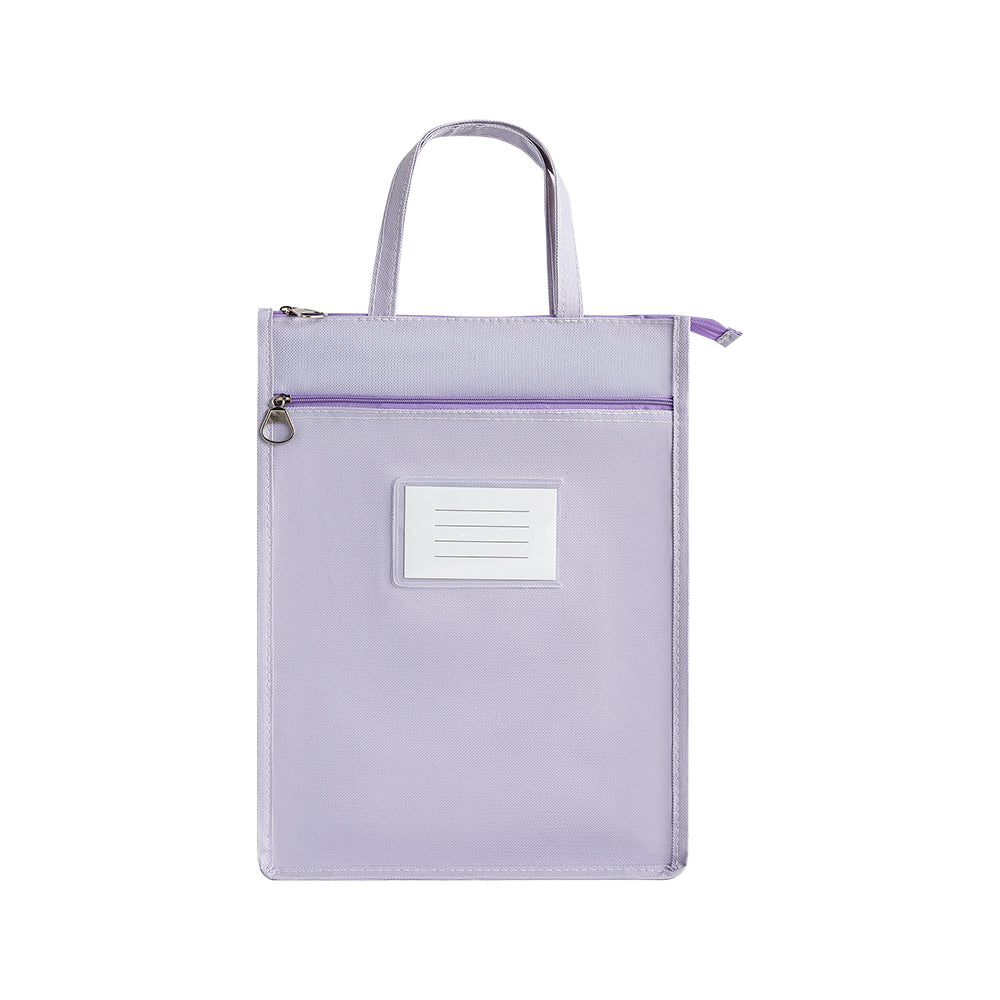 A4 Double Layer Canvas Waterproof Tote Bag with Handles