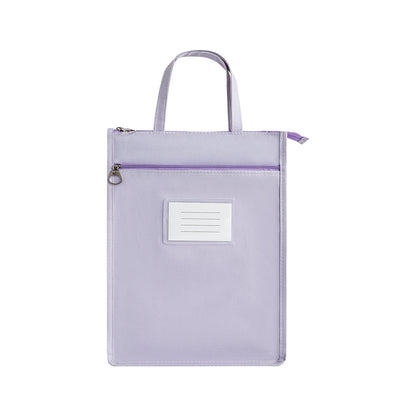 A4 Double Layer Canvas Waterproof Tote Bag with Handles