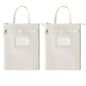 A4 Double Layer Canvas Waterproof Tote Bag with Handles