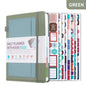 Paper Lion A5 PU Leather Cover Daily/Hourly Planner Book with stickers