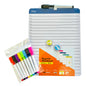 Magnetic Wipe-off Notepad Set with 8 Colored Markers