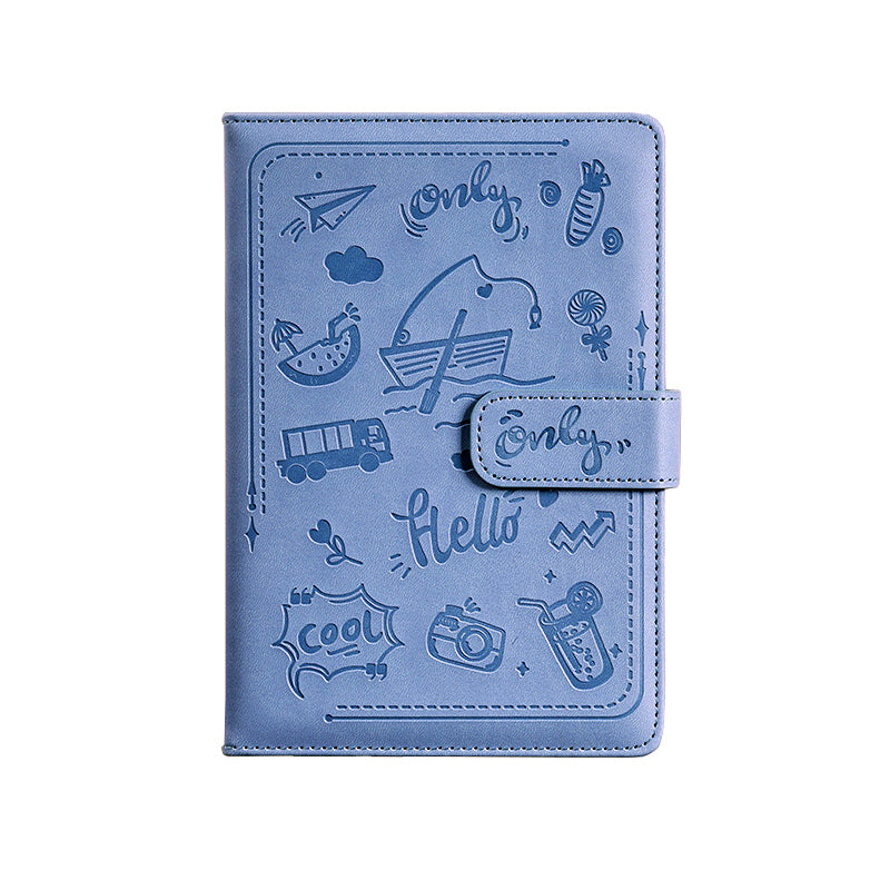 Paper Lion Laser Engraved PU Leather Cover A5 Notebook with Magnetic Buckle