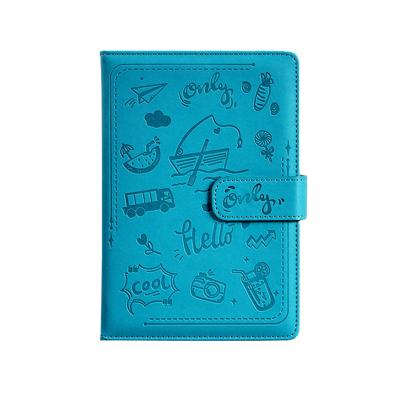 Paper Lion Laser Engraved PU Leather Cover A5 Notebook with Magnetic Buckle