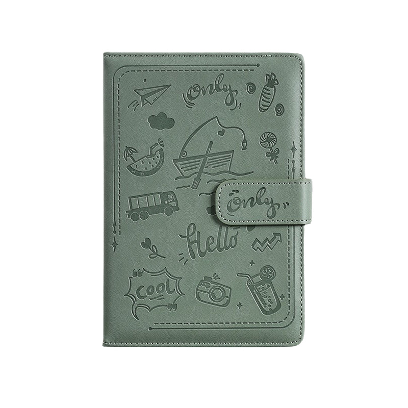Paper Lion Laser Engraved PU Leather Cover A5 Notebook with Magnetic Buckle