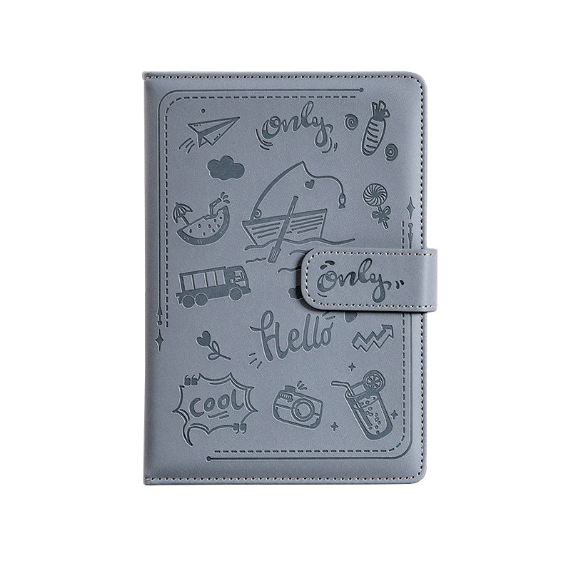 Paper Lion Laser Engraved PU Leather Cover A5 Notebook with Magnetic Buckle