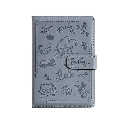 Paper Lion Laser Engraved PU Leather Cover A5 Notebook with Magnetic Buckle