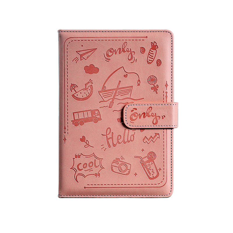 Paper Lion Laser Engraved PU Leather Cover A5 Notebook with Magnetic Buckle