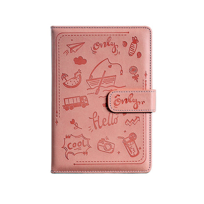 Paper Lion Laser Engraved PU Leather Cover A5 Notebook with Magnetic Buckle