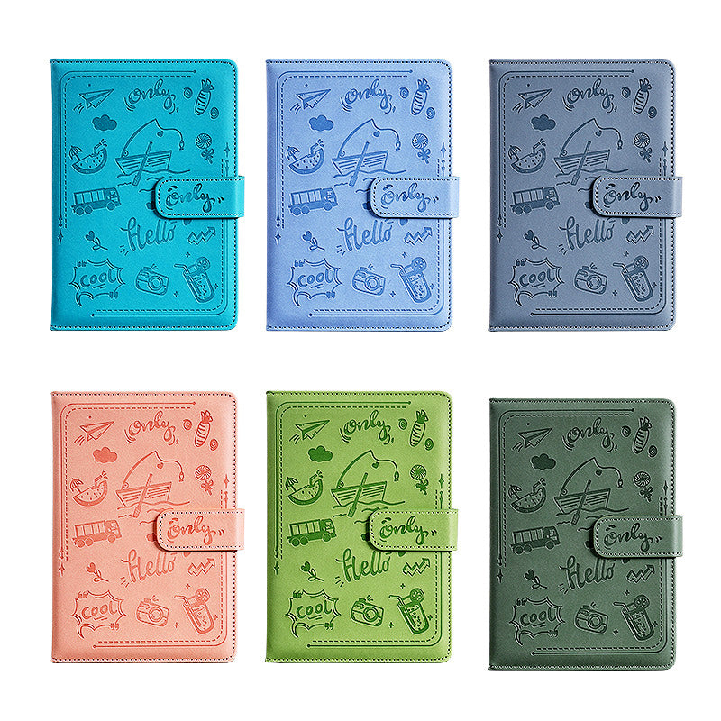 Paper Lion Laser Engraved PU Leather Cover A5 Notebook with Magnetic Buckle
