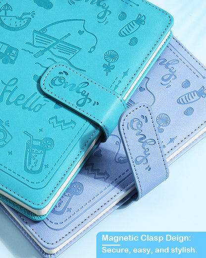 Paper Lion Laser Engraved PU Leather Cover A5 Notebook with Magnetic Buckle